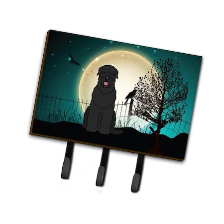 Jensendistributionservices Halloween Scary Black Russian Terrier Leash or Key Holder MI1708365